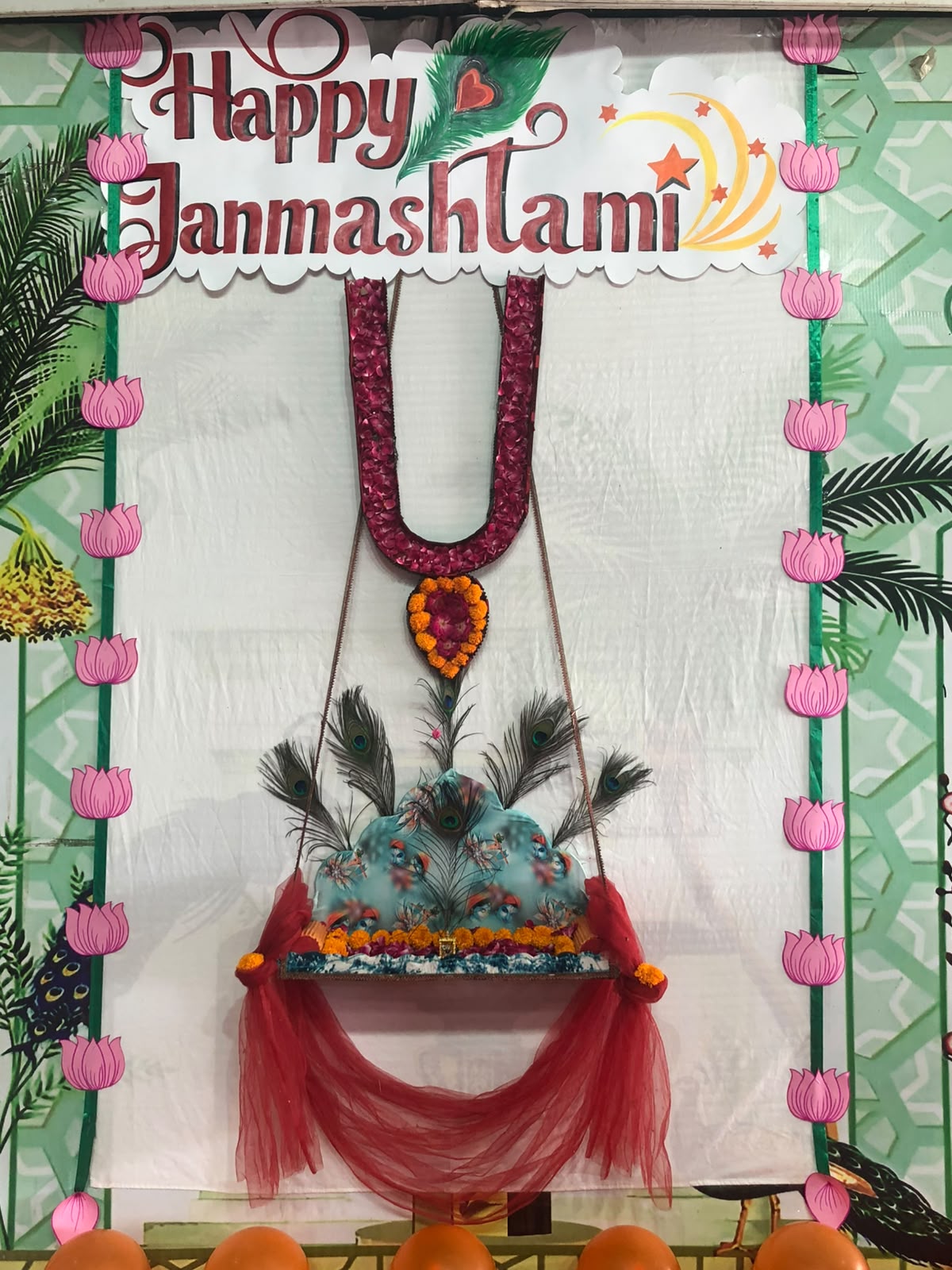 Janmastami Decoration - The Brahmanand Academy, Kaul